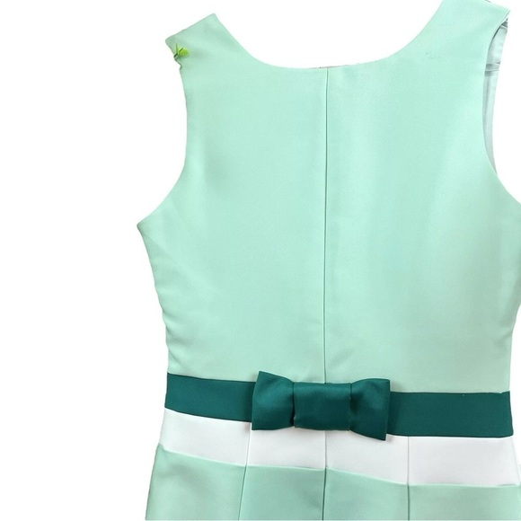 Camilyn Beth Colorblock Pleated Bridesmaids Cocktail Dress Mint Teal Size 0 - Picture 4 of 8